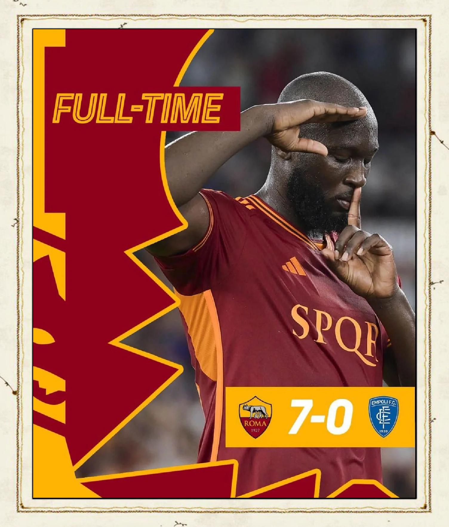 罗马客场大胜,继续保持不败 罗马客场大胜,继续保持不败